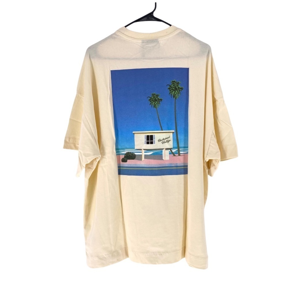 Reclaimed Vintage Men's Inspired Holiday Print Organic Cotton T-shirt - S